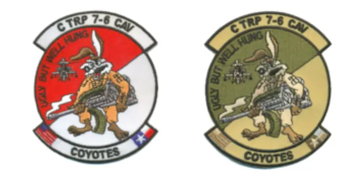 Us Army C Troop 7-6 Cav Coyotes Patch 1