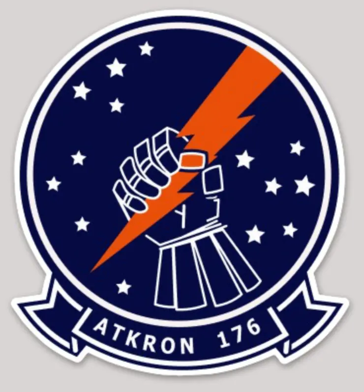 Officially Licensed Us Navy Va-176 Thunderbolts Sticker 1