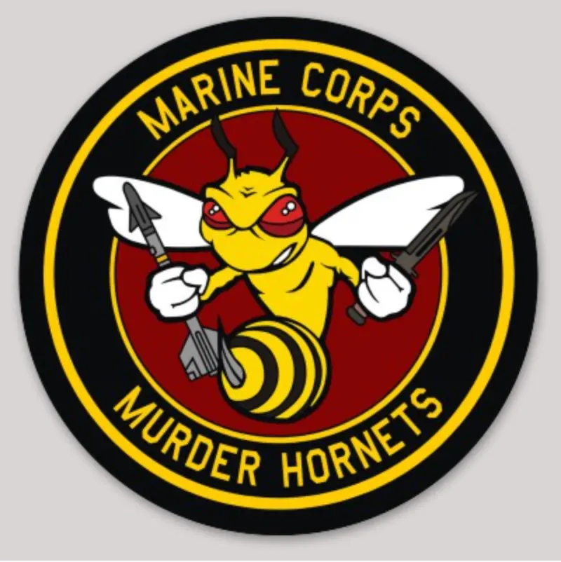 Officially Licensed Usmc Murder Hornets Sticker 1