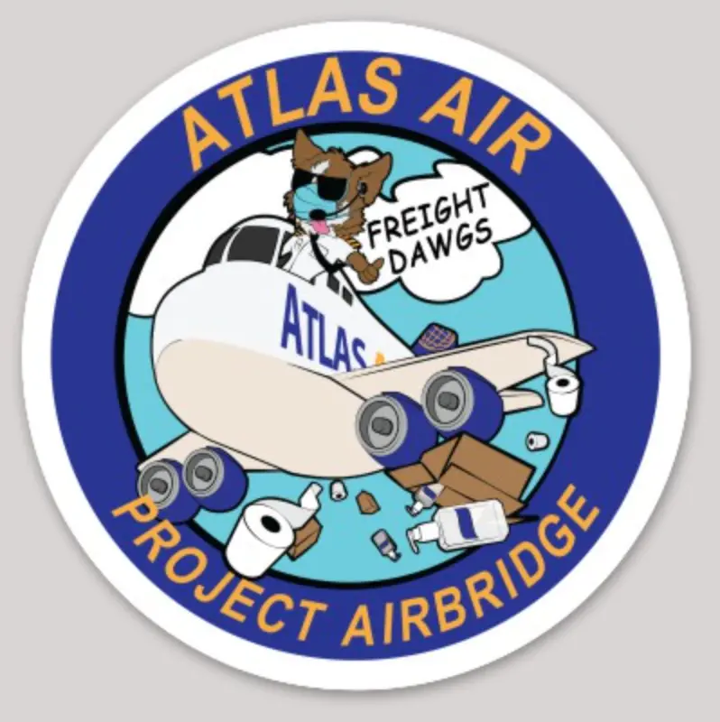 Atlas Air Project Airbridge Freight Dogs Sticker 1
