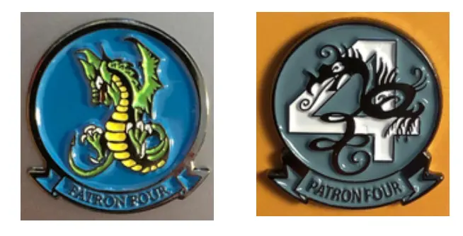 Vp-4 Skinny Dragons Pin 1