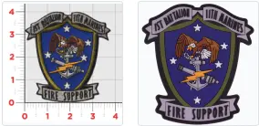 Officially Licensed Usmc 1St Battalion 11Th Marines Fire Support Patch 1
