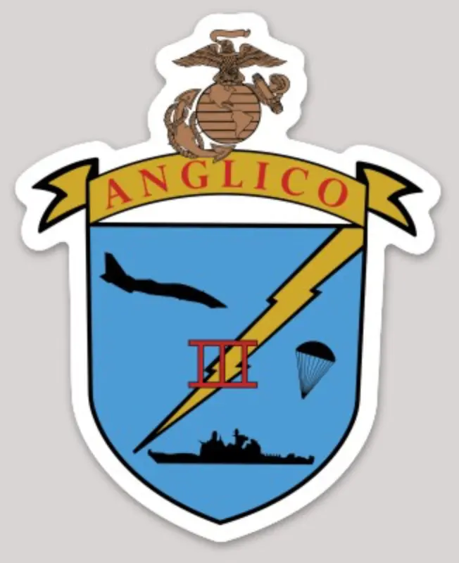 Officially Licensed Usmc 3Rd Anglico Sticker 1