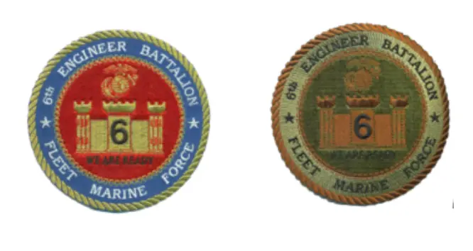 Officially Licensed Usmc 6Th Engineer Bn Patch 1
