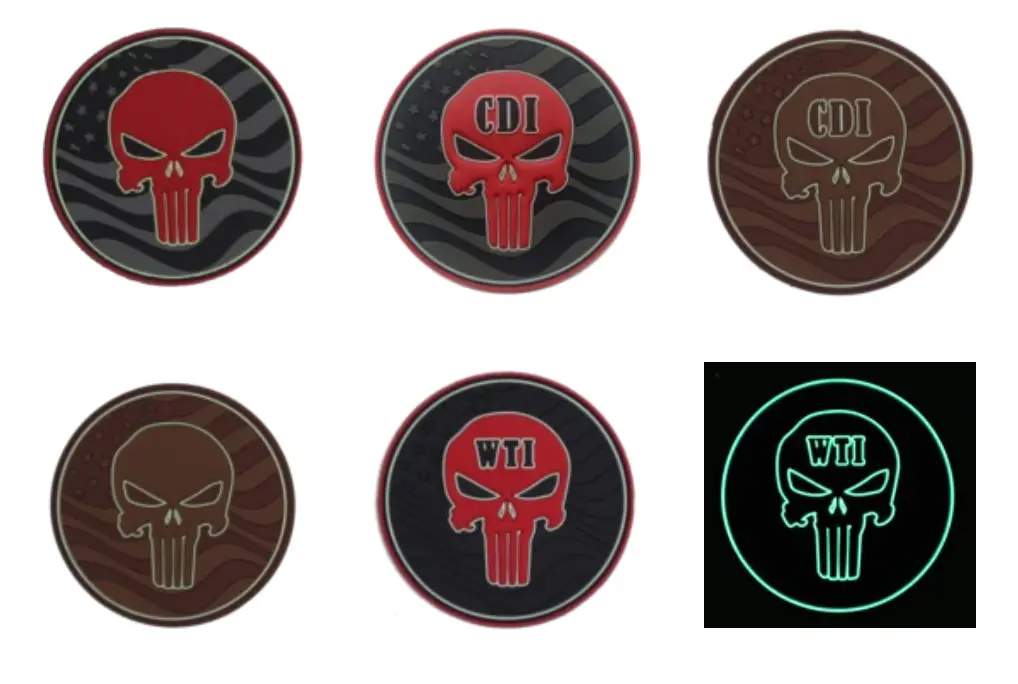 Punisher Skulls Pvc Patches 1