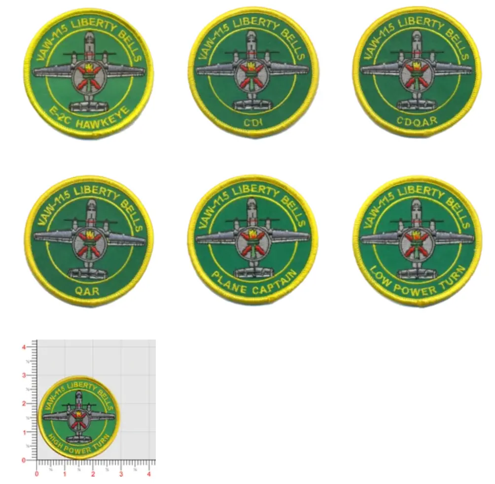 Official Us Navy Vaw-115 Liberty Bells Shoulder Patch 1