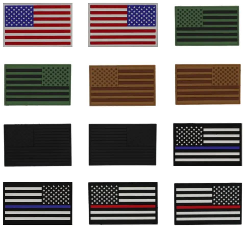 American Flag Pvc Patches 1