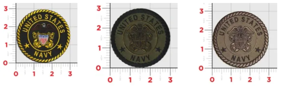 Officially Licensed Us Navy Officer's Crest Patches (Navy) 1