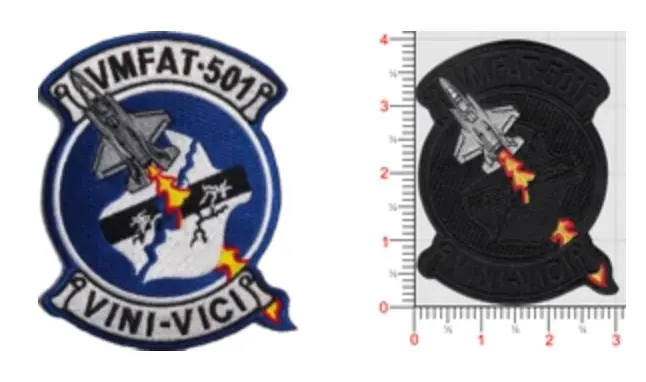 Officially Licensed Usmc Vmfat-501 Warlords Squadron Patch 1