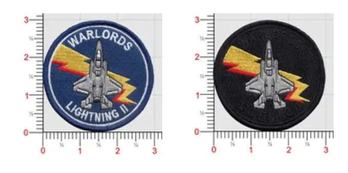 Vmfat-501 Warlords Lightning Ii Shoulder Patch 1
