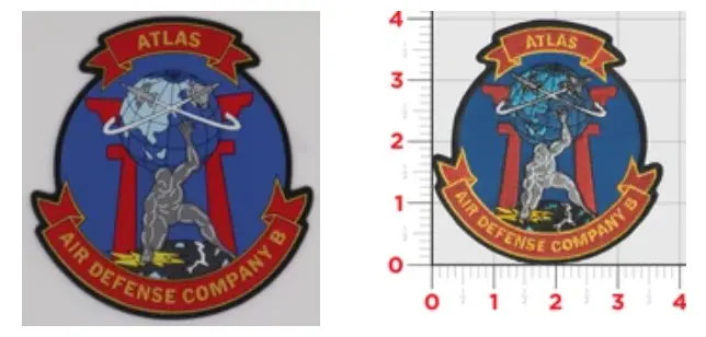 Officially Licensed Usmc Atlas Air Defense Company Bravo Patches 1