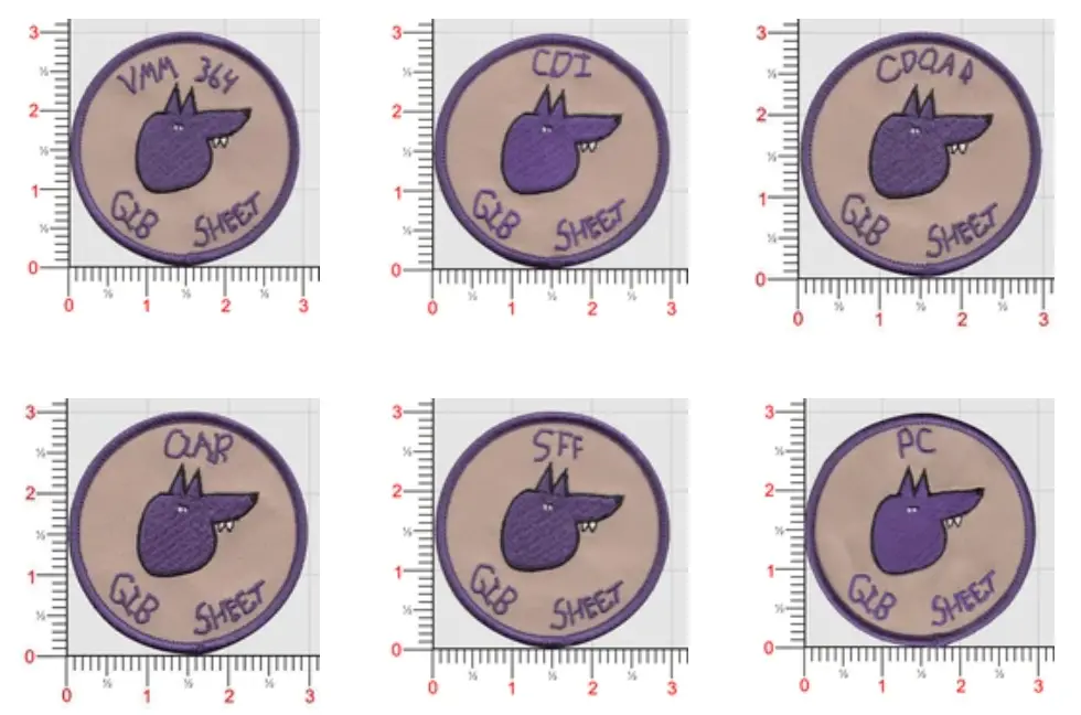Official Vmm-364 Purple Foxes "Special Fox" Qual Patches 1