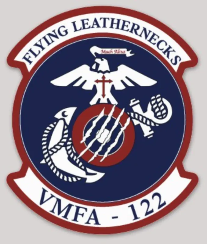 Officially Licensed Usmc Vmfa-122 Flying Leathernecks 2021 Stickers 1