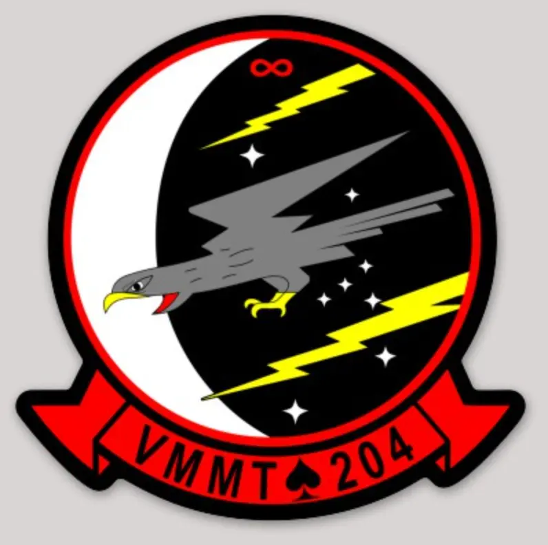 Officially Licensed Usmc Vmmt-204 Squadron Stickers 1