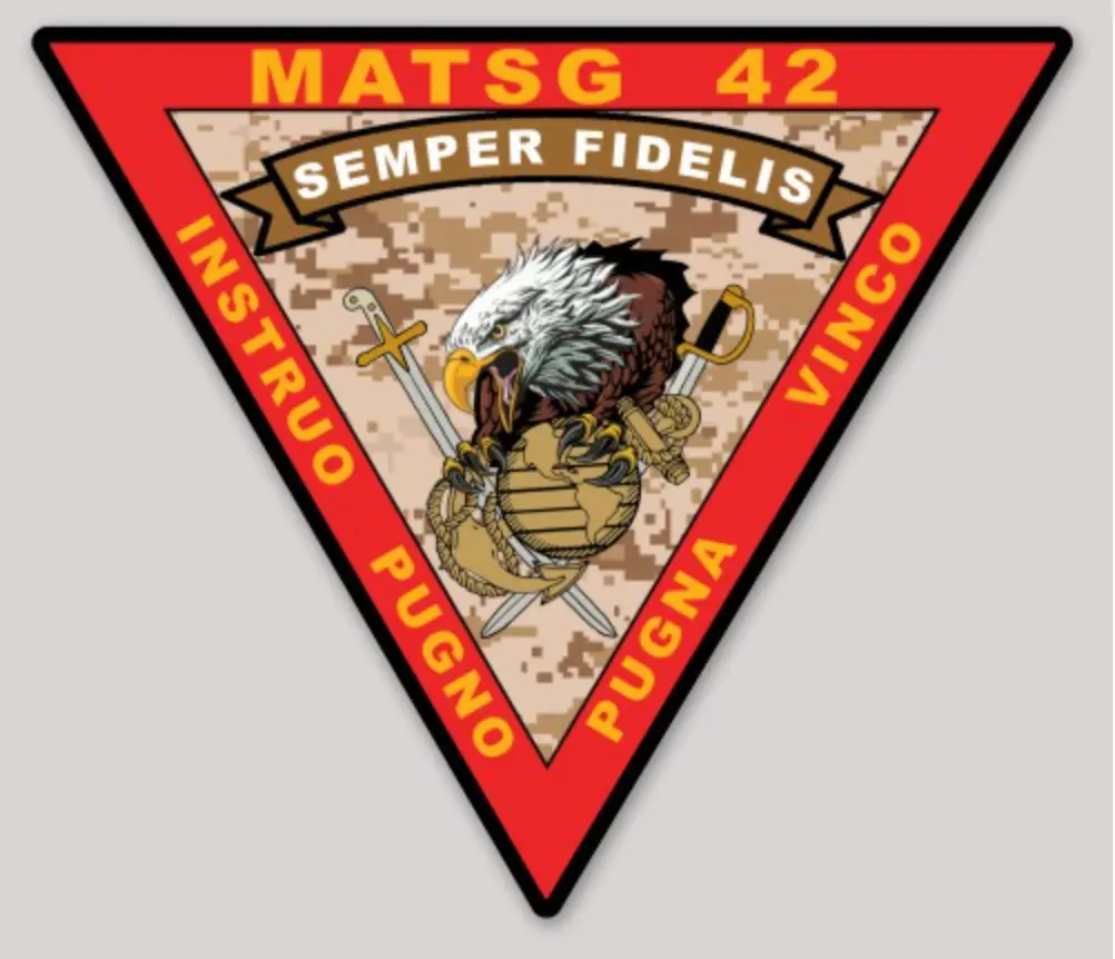 Officially Licensed Usmc Matsg-42 Stickers 1