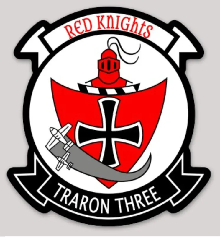 Officially Licensed Us Navy Vt-3 Red Knights Stickers 1