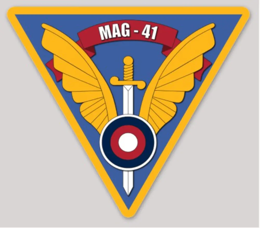 Officially Licensed Usmc Marine Air Group Mag-41 Stickers 1