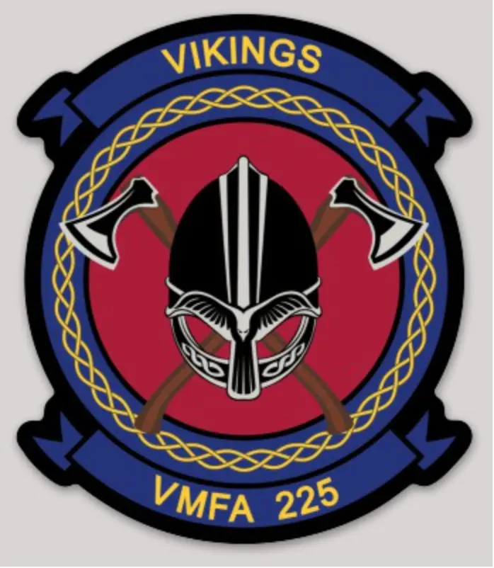 Officially Licensed Usmc Vmfa-225 Vikings Squadron Stickers 1