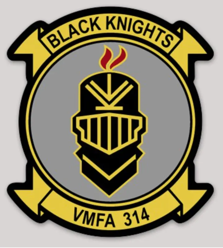 Officially Licensed Usmc Vmfa-314 Black Knights 2021 Sticker 1