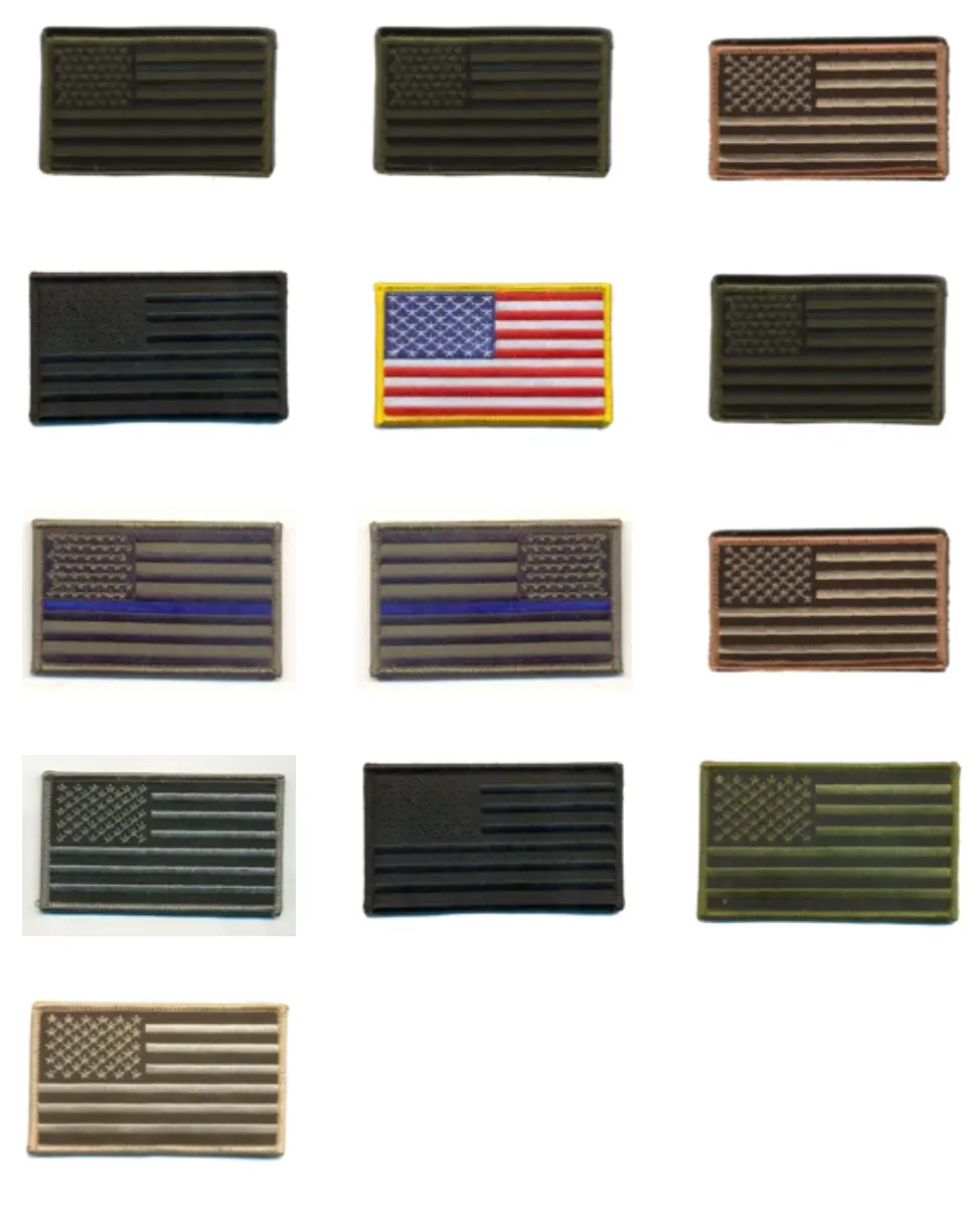 American Us Flag Patches 1