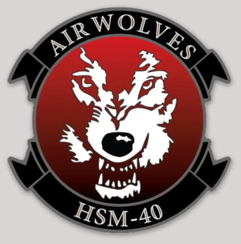 Officially Licensed Us Navy Hsm-40 Air Wolves Stickers 1