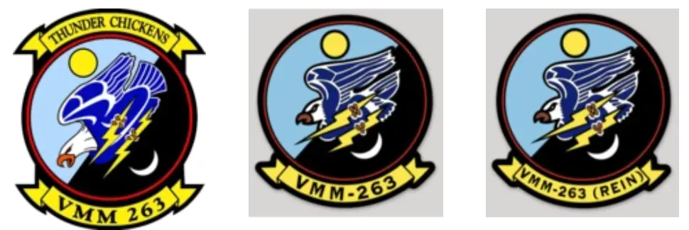 Officially Licensed Usmc Vmm-263 Thunder Chickens Stickers 1