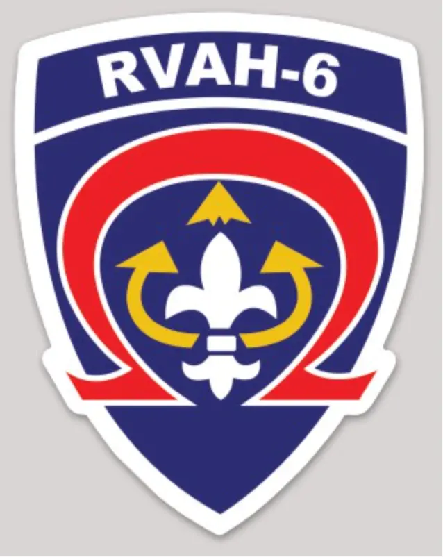 Officially Licensed Us Navy Rvah-6 Fleurs Squadron Sticker 1