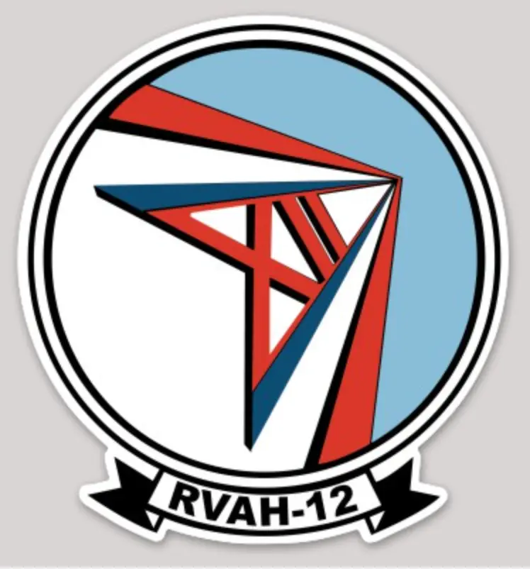Officially Licensed Us Navy Rvah-12 Speartips Squadron Sticker 1