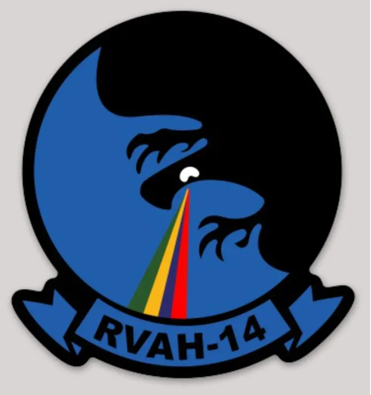 Officially Licensed Us Navy Rvah-14 Eagle Eyes Squadron Sticker 1