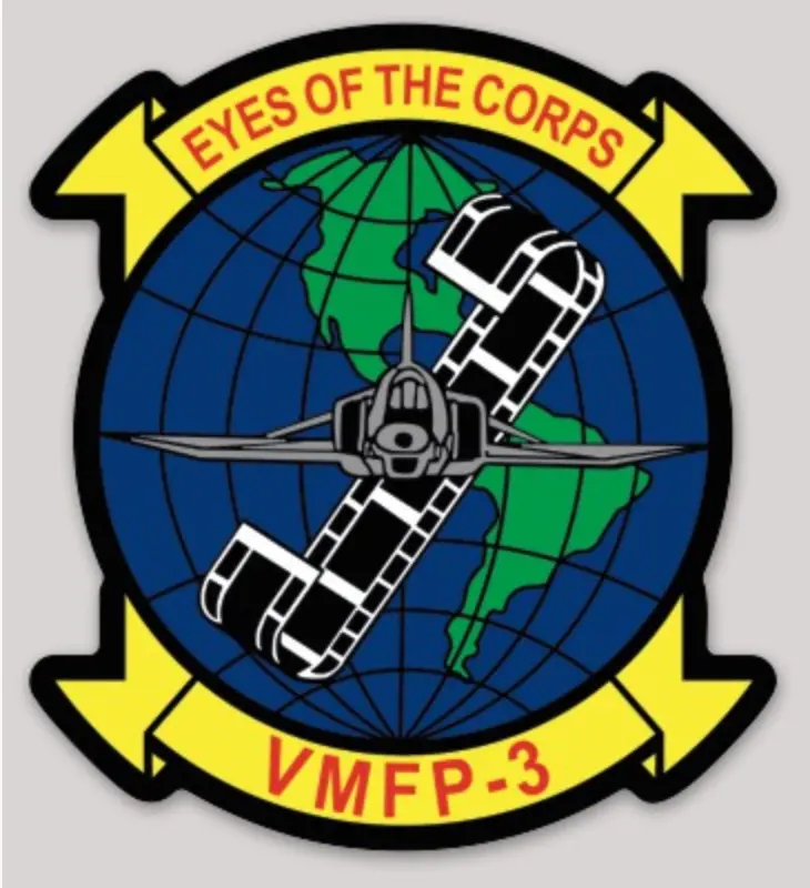 Officially Licensed Usmc Vmfp-3 Eyes Of The Corps Sticker 1