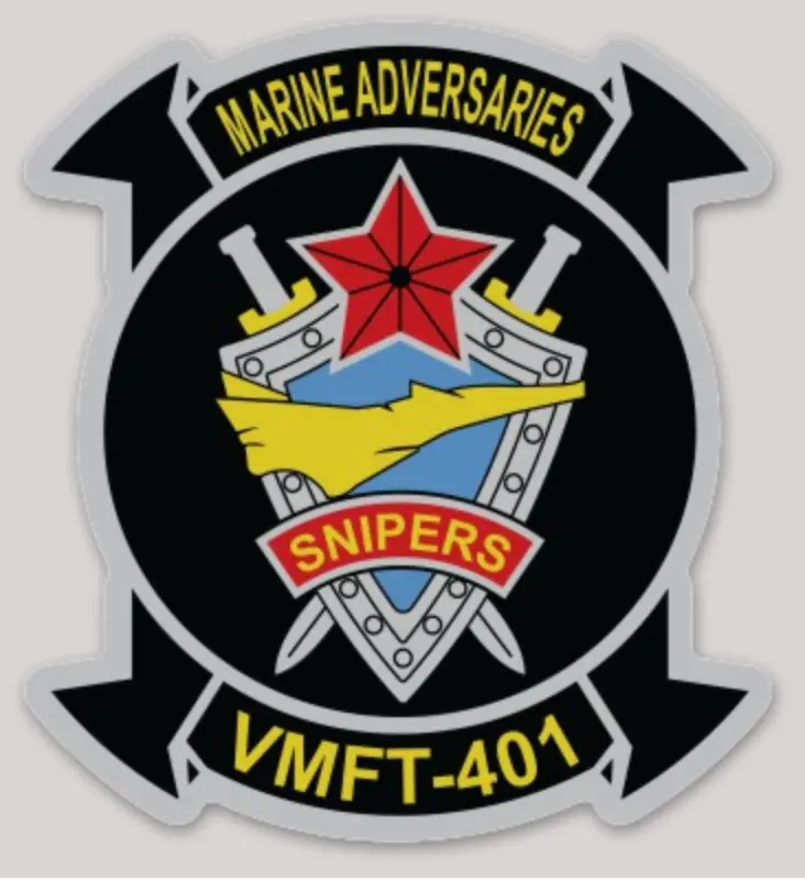 Officially Licensed Usmc Vmft-401 Snipers Sticker 1