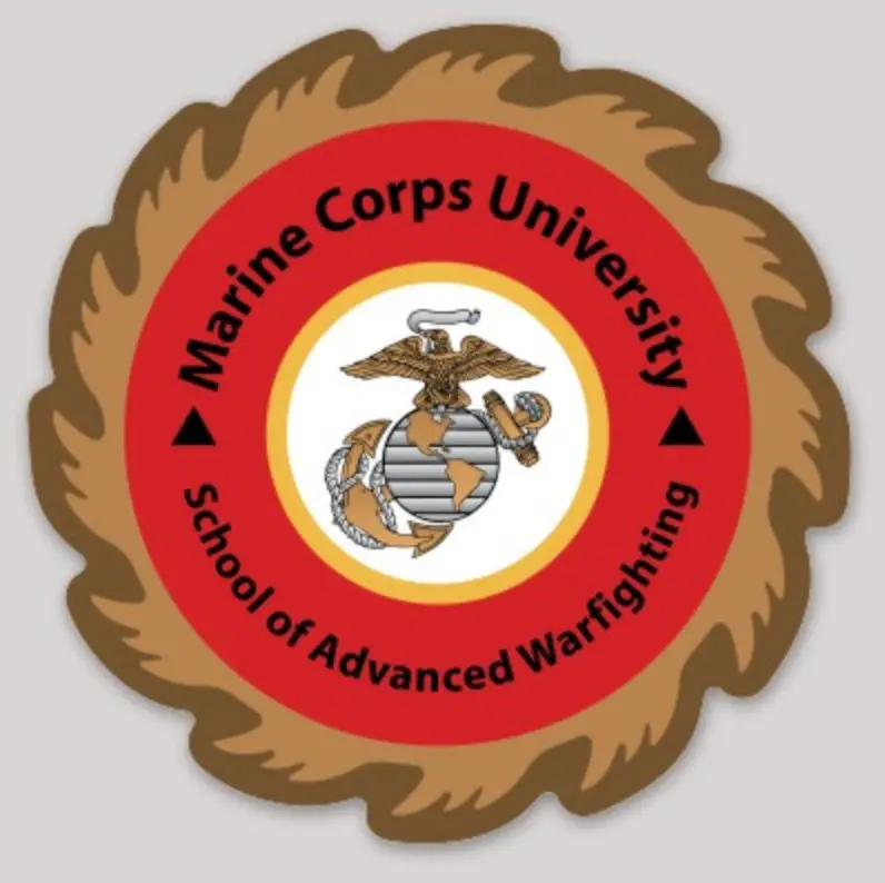 Officially Licensed Usmc University Advanced Warfighting Sticker 1
