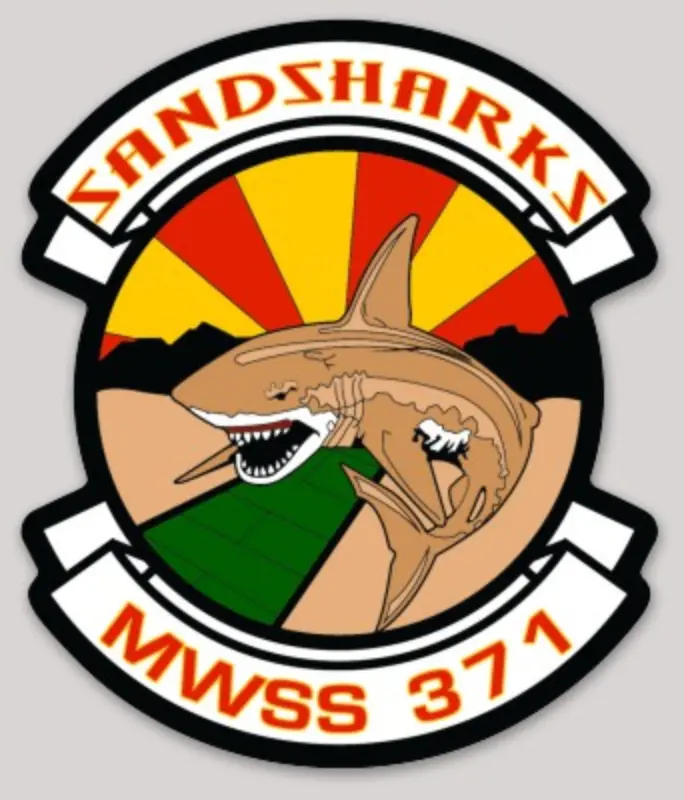 Officially Licensed Mwss-371 Sandsharks Stickers 1