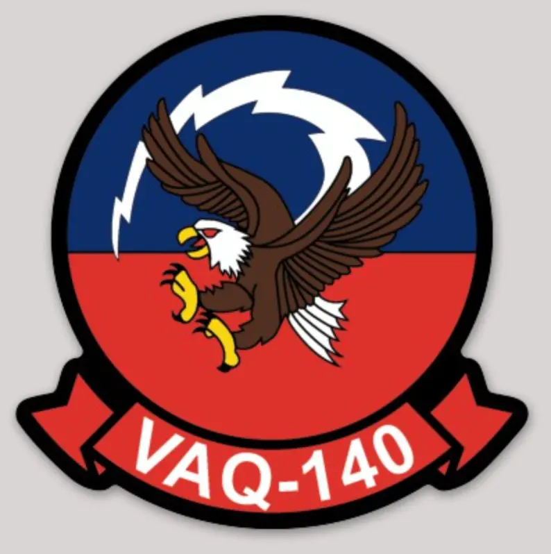 Officially Licensed Us Navy Vaq-140 Patriots Stickers 1