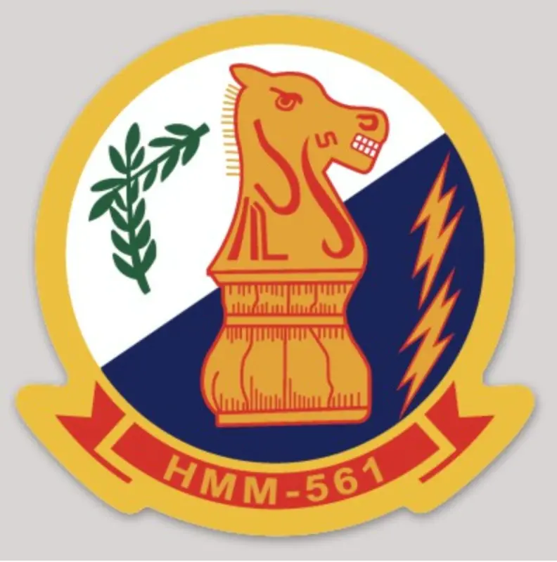 Officially Licensed Usmc Hmm-561 Sticker 1