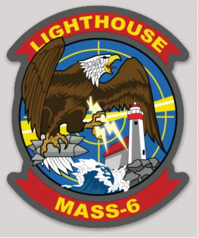 Officially Licensed Mas-6 Det B Lighthouse Stickers 1