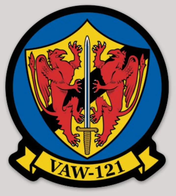 Officially Licensed Us Navy Vaw-121 Bluetails Stickers 1