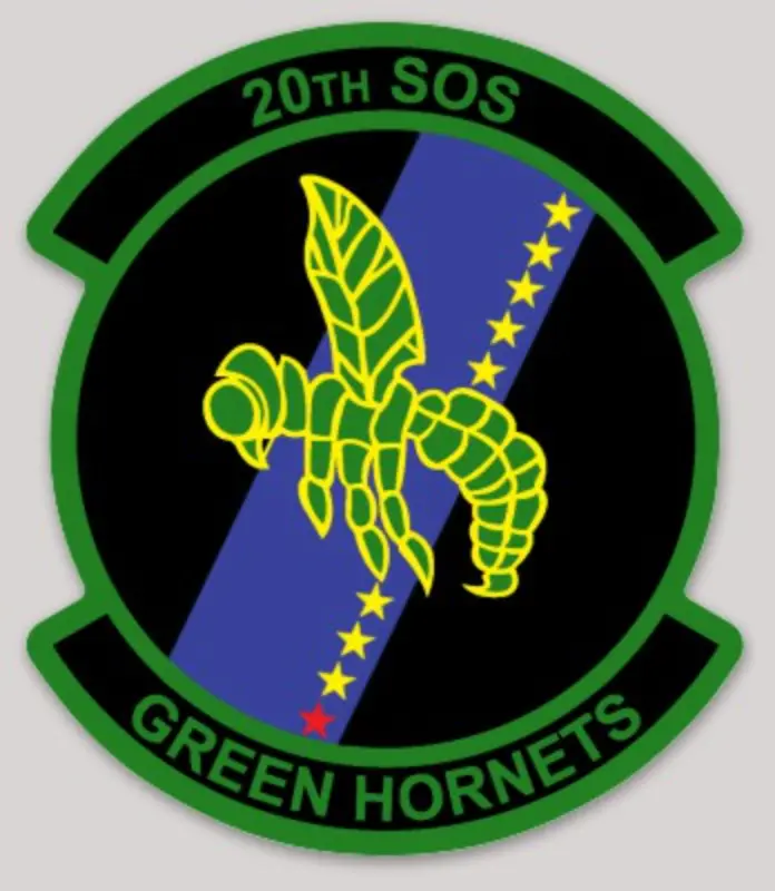Usaf 20Th Sos Special Operations Squadron Green Hornets Sticker 1