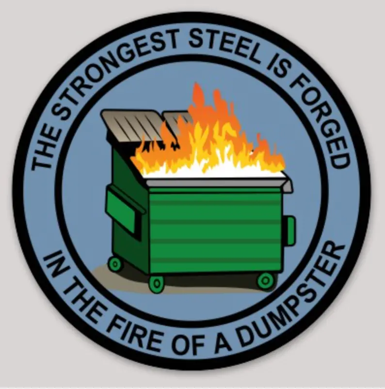 Dumpster Fire Sticker 1