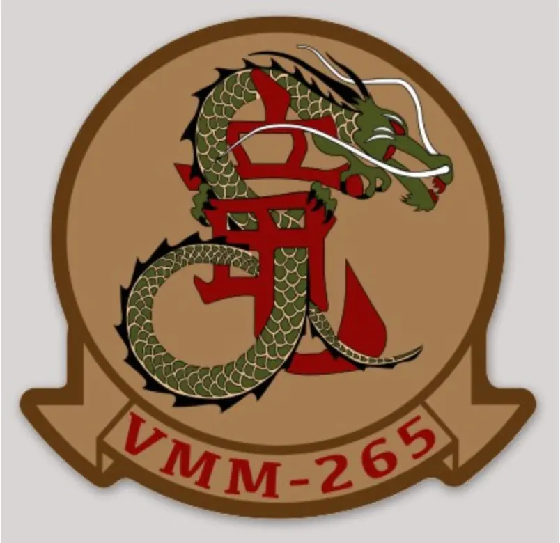 Officially Licensed Usmc Vmm-265 Dragons Sticker 1