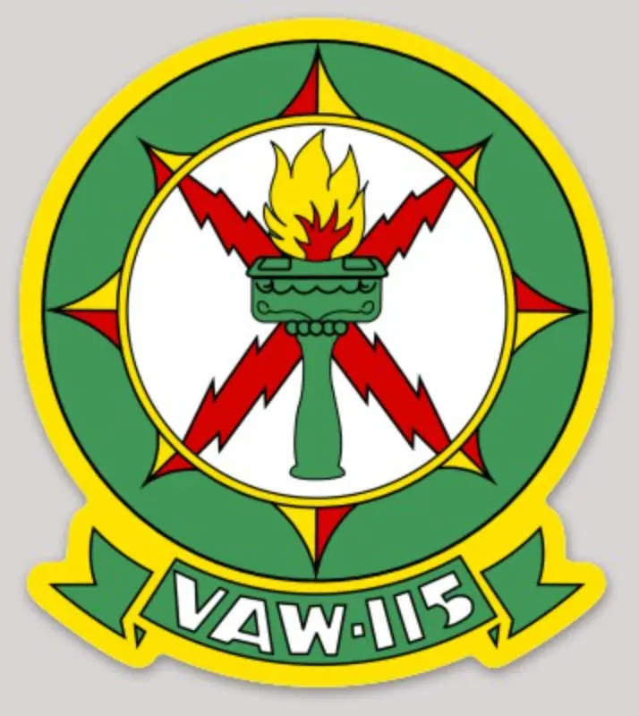 Officially Licensed Us Navy Vaw-115 Liberty Bells Squadron Sticker 1