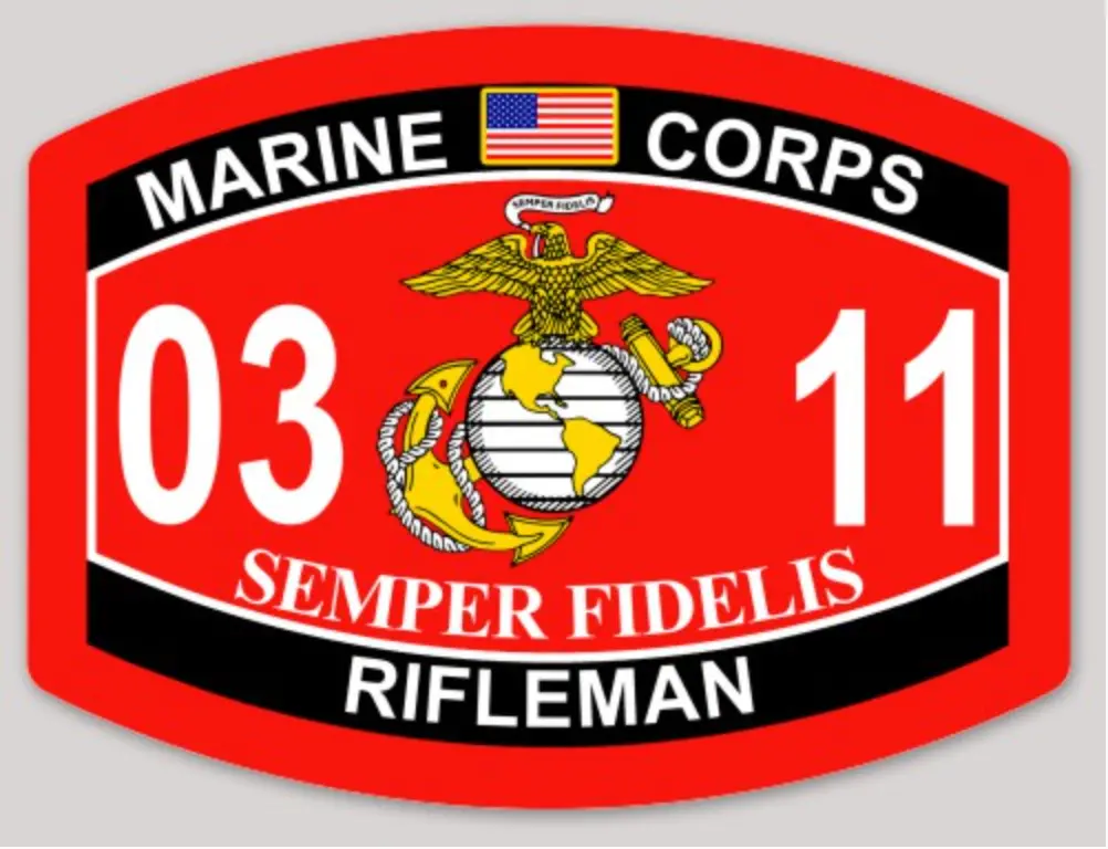 Usmc Mos Sticker 3