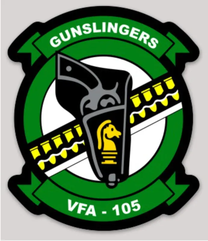 Officially Licensed Us Navy Vfa-105 Gunslingers Squadron Sticker 1