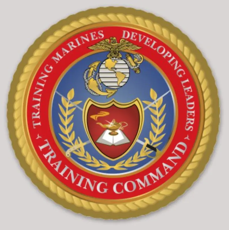 Officially Licensed Usmc Training Command Sticker 1