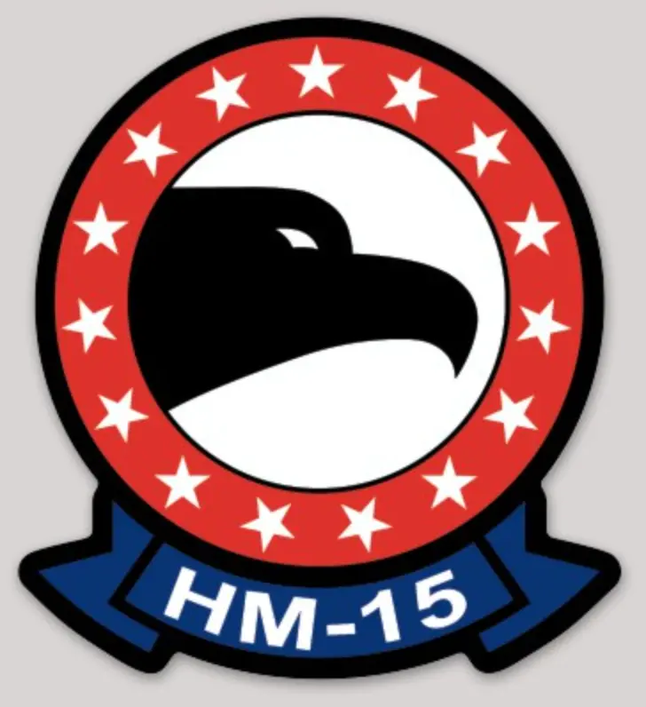 Officially Licensed Hm-15 Blackhawks Squadron Sticker 1