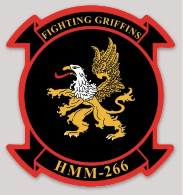 Officially Licensed Hmm-266 Fighting Griffins Squadron Sticker 1