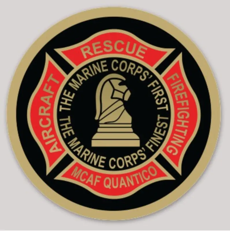Officially Licensed Mcaf Quantico Crash Fire Rescue Sticker 1