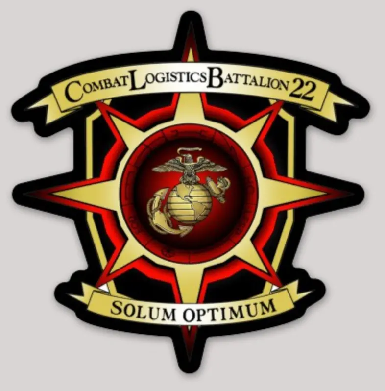 Officially Licensed Combat Logistics Bn Clb-22 Stickers 1