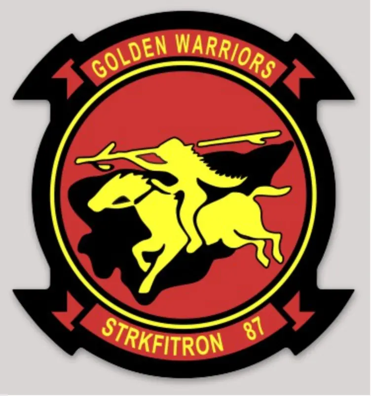 Officially Licensed Us Navy Vfa-87 Golden Warriors Squadron Stickers 1