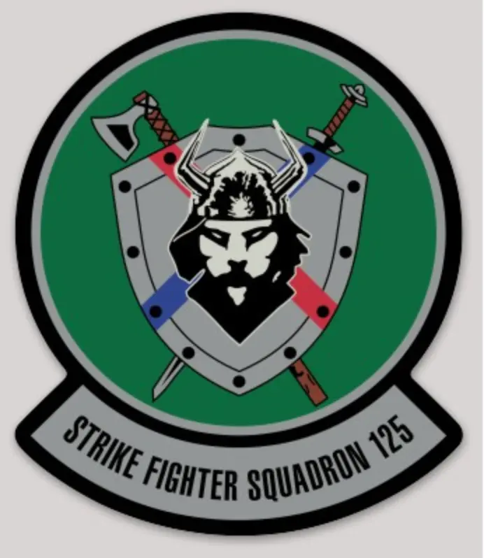 Officially Licensed Us Navy Vfa-125 Rough Raiders Squadron Sticker 1